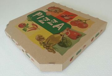 BOITE PIZZA COIN CASSE 34,5X34,5X4CM