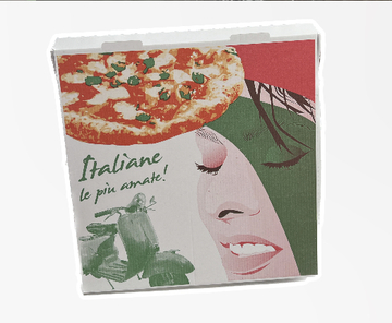 BOITE PIZZA AMERICA PERSONALISE 33X33X3,5CM